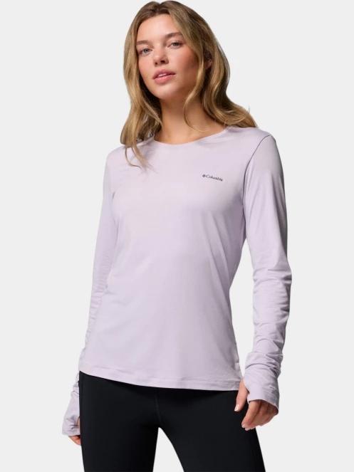 tricou cu maneci lungi, pentru sport pt. femei Columbia Sloan Ridge Long Sleeve Shirt violet 2