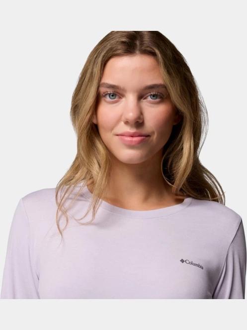tricou cu maneci lungi, pentru sport pt. femei Columbia Sloan Ridge Long Sleeve Shirt violet 7