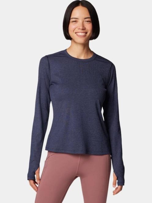 tricou cu maneci lungi, pentru sport pt. femei Columbia Boundless Days Knit Crew Long Sleeve Shirt albastru 2