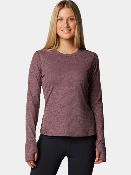 tricou cu maneci lungi, pentru sport pt. femei Columbia Boundless Days Knit Crew Long Sleeve Shirt rosu 2