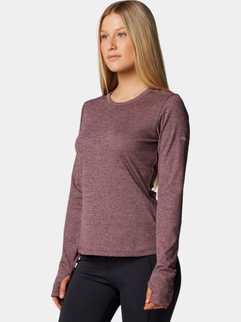tricou cu maneci lungi, pentru sport pt. femei Columbia Boundless Days Knit Crew Long Sleeve Shirt rosu 3