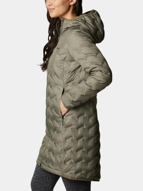 jacheta de puf pt. femei Columbia Delta Ridge II Long Down Jacket verde 3
