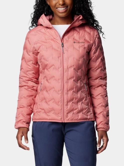 jacheta de puf pt. femei Columbia Delta Ridge II Down Hooded Jacket roz 2