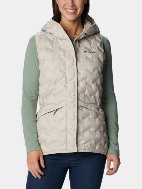 vesta pt. femei Columbia Delta Ridge II Down Hooded Vest nisip 2