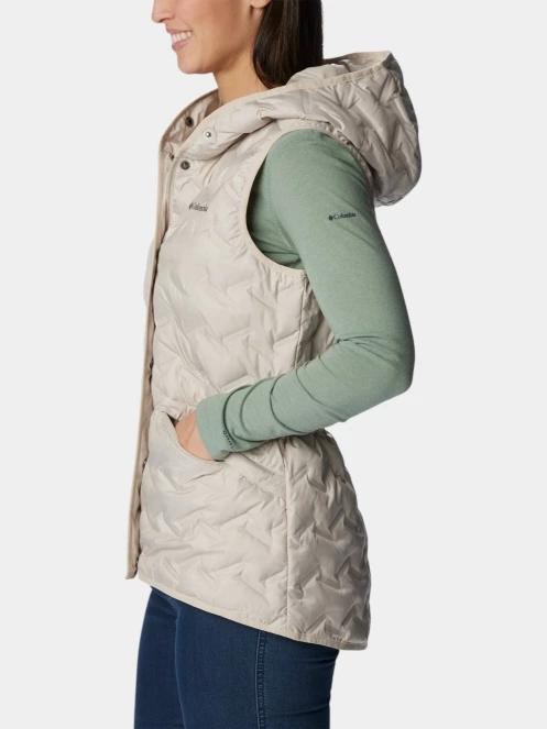 vesta pt. femei Columbia Delta Ridge II Down Hooded Vest nisip 3