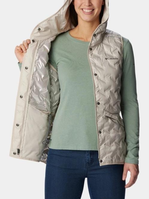 vesta pt. femei Columbia Delta Ridge II Down Hooded Vest nisip 6