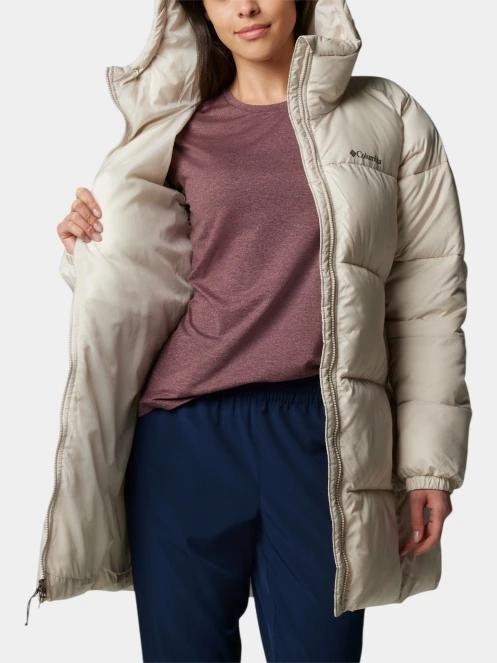 jacheta de iarna pt. femei Columbia Puffect II Mid Hooded Jacket nisip 6