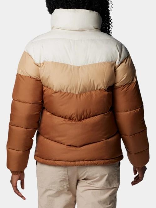 geaca matlasata de tranzitie pt. femei Columbia Puffect II Colorblock Jacket maro 4