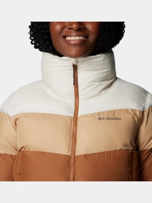 geaca matlasata de tranzitie pt. femei Columbia Puffect II Colorblock Jacket maro 6