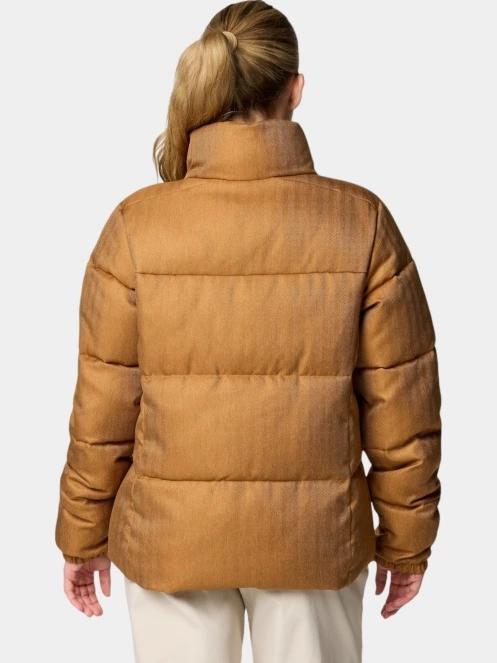 jacheta de iarna pt. femei Columbia Puffect Herringbone Jacket maro 4
