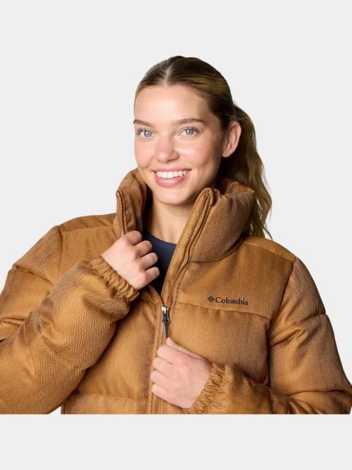 jacheta de iarna pt. femei Columbia Puffect Herringbone Jacket maro 7