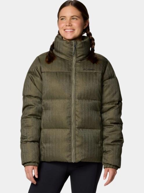 jacheta de iarna pt. femei Columbia Puffect Herringbone Jacket verde 2
