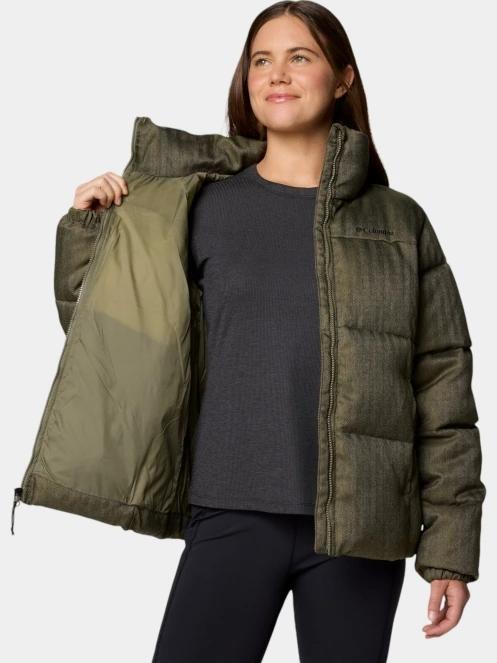jacheta de iarna pt. femei Columbia Puffect Herringbone Jacket verde 6