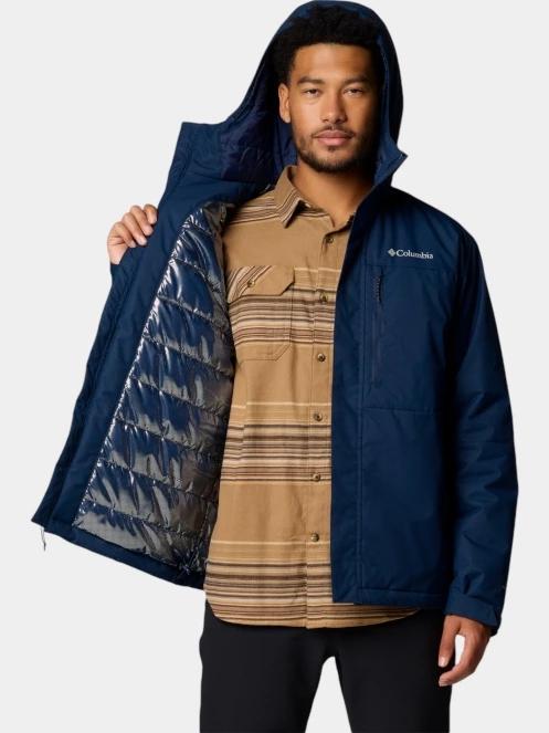 haine de ploaie pt. barbati Columbia Hikebound II Insulated Jacket albastru 7