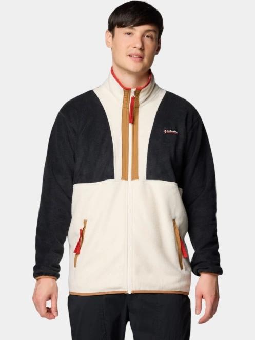 pulover polar pt. barbati Columbia Backbowl II Full Zip Fleece nisip 2