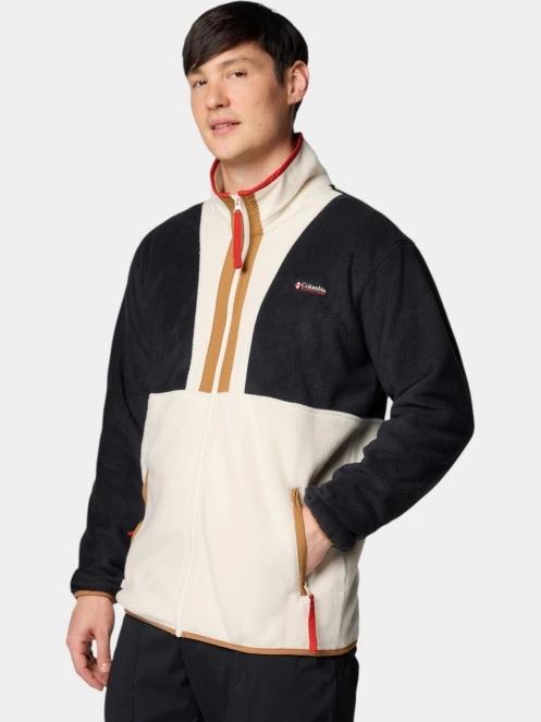 pulover polar pt. barbati Columbia Backbowl II Full Zip Fleece nisip 3
