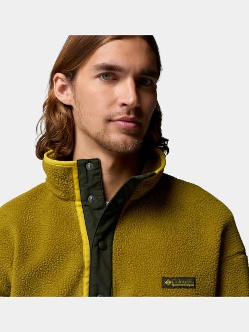 pulover polar pt. barbati Columbia Helvetia II Half Snap Fleece verde 6