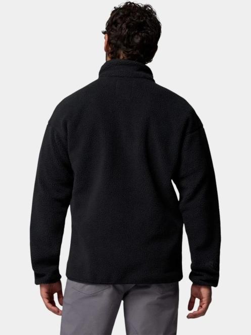 pulover polar pt. barbati Columbia Helvetia II Half Snap Fleece negru 4