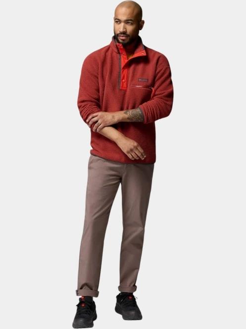 pulover polar pt. barbati Columbia Helvetia II Half Snap Fleece rosu 5
