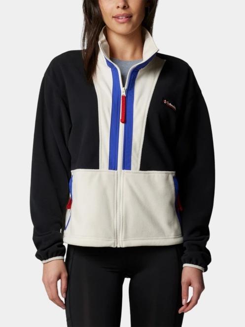 pulover polar pt. femei Columbia Backbowl II Full Zip Fleece gri 2