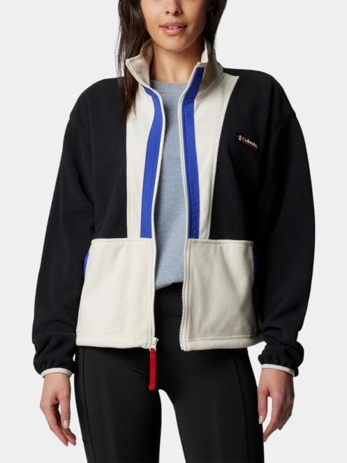 pulover polar pt. femei Columbia Backbowl II Full Zip Fleece gri 5