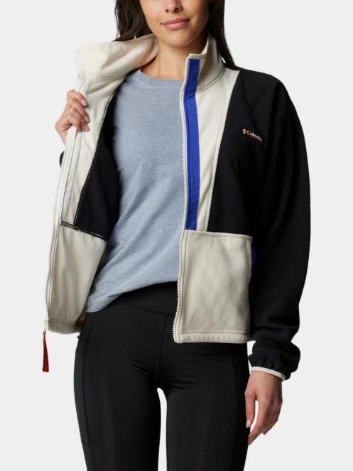 pulover polar pt. femei Columbia Backbowl II Full Zip Fleece gri 6
