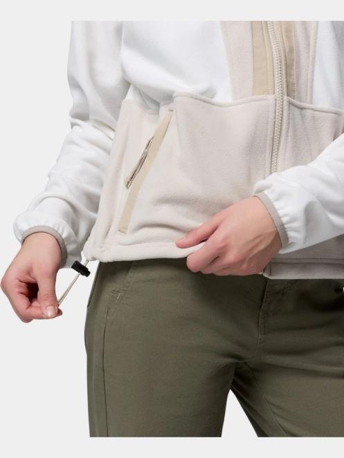 pulover polar pt. femei Columbia Backbowl II Full Zip Fleece nisip 7