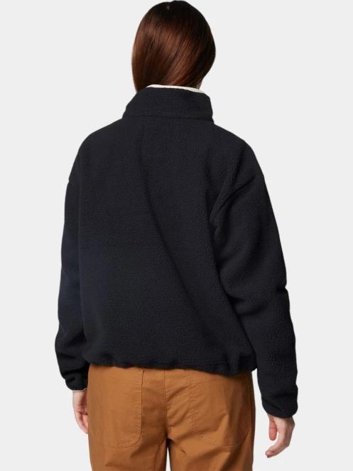 pulover polar pt. femei Columbia Helvetia II Cropped Half Snap Fleece rosu 4