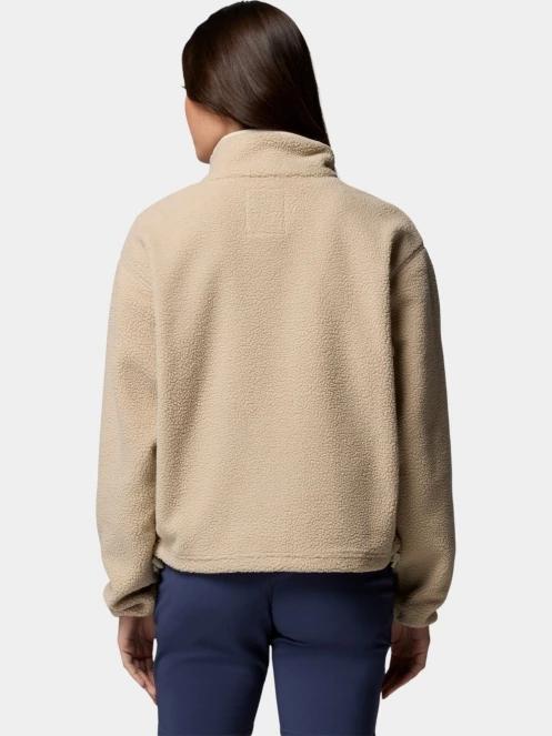 pulover polar pt. femei Columbia Helvetia II Cropped Half Snap Fleece nisip 4