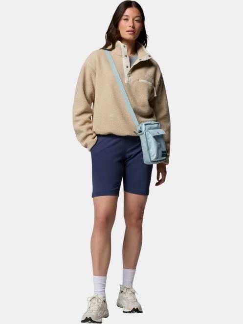 pulover polar pt. femei Columbia Helvetia II Cropped Half Snap Fleece nisip 5