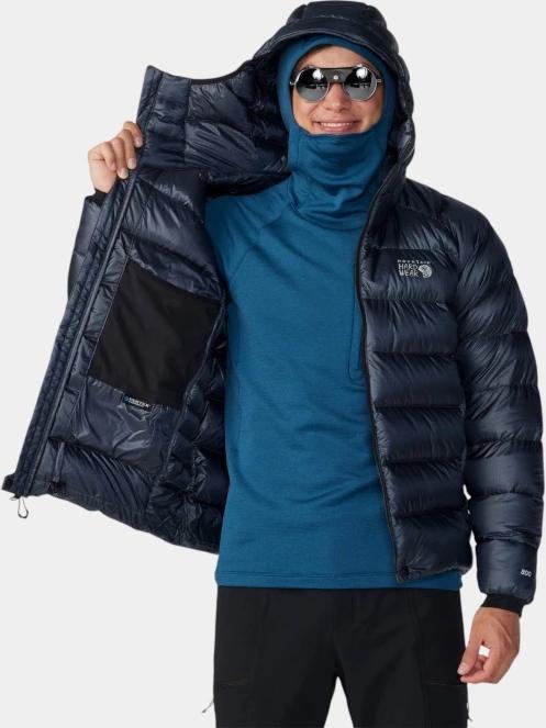 jacheta de puf pt. barbati Mountain Hardwear Phantom Alpine Down Hooded Jacket albastru 5