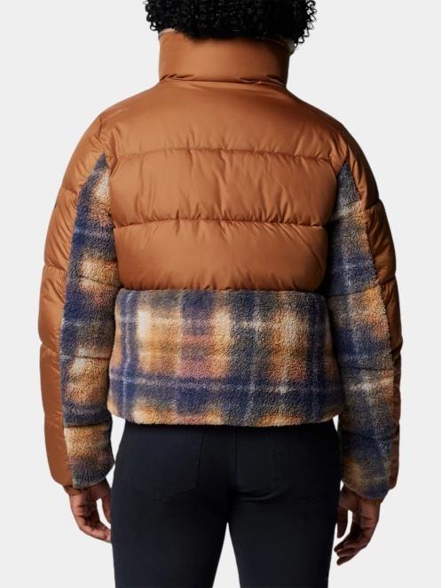 jacheta de primavara pt. femei Columbia Leadbetter Point II Print Sherpa Hybrid maro 4