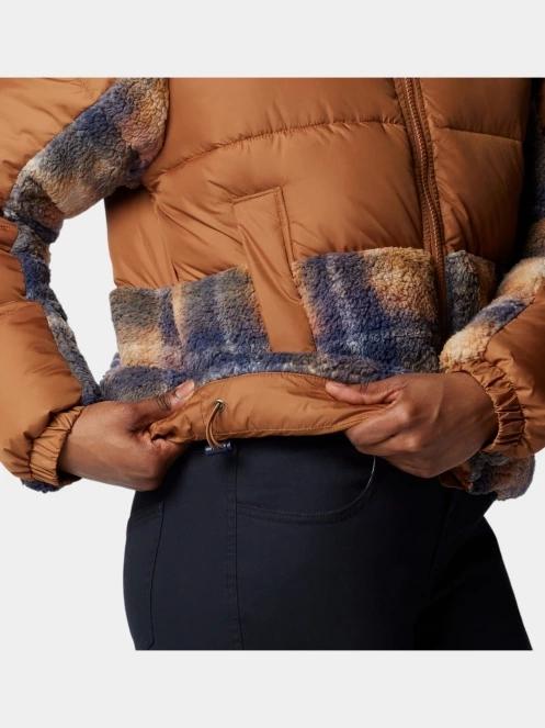 jacheta de primavara pt. femei Columbia Leadbetter Point II Print Sherpa Hybrid maro 7
