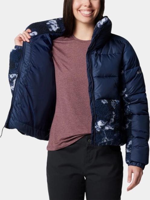 jacheta de primavara pt. femei Columbia Leadbetter Point II Print Sherpa Hybrid albastru 6