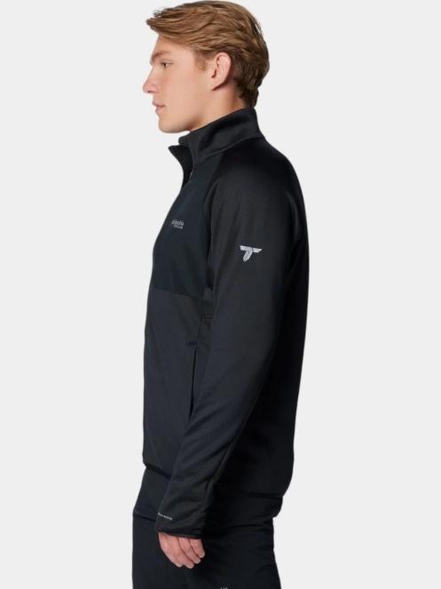 pulover polar pt. barbati Columbia Triple Canyon Grid Fleece FZ II negru 2