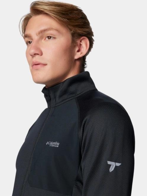 pulover polar pt. barbati Columbia Triple Canyon Grid Fleece FZ II negru 3