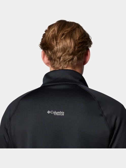 pulover polar pt. barbati Columbia Triple Canyon Grid Fleece FZ II negru 4