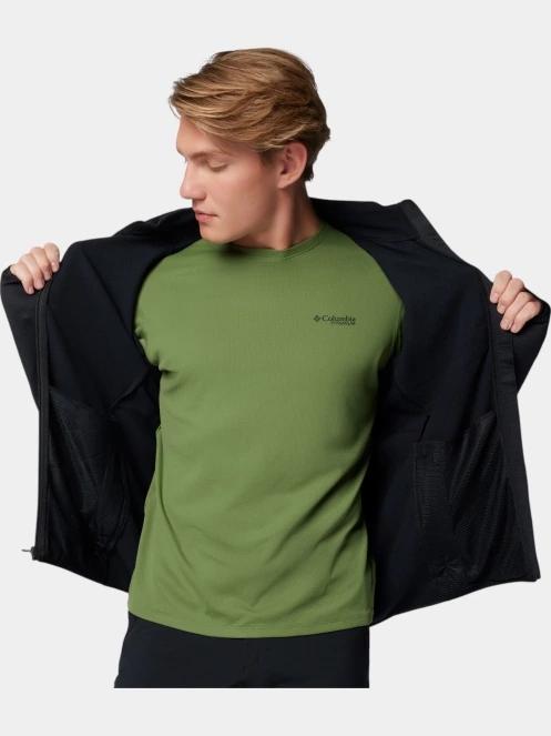 pulover polar pt. barbati Columbia Triple Canyon Grid Fleece FZ II negru 5
