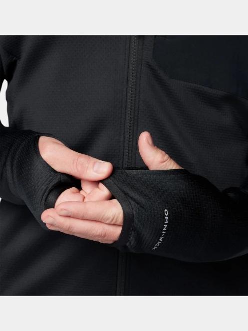 pulover polar pt. barbati Columbia Triple Canyon Grid Fleece FZ II negru 6