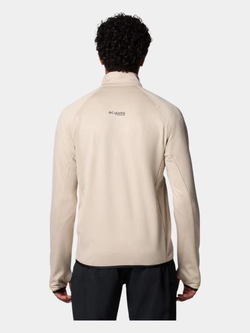 pulover polar pt. barbati Columbia Triple Canyon Grid Fleece FZ II nisip 4