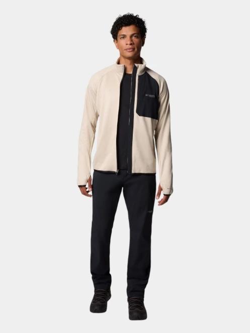 pulover polar pt. barbati Columbia Triple Canyon Grid Fleece FZ II nisip 5
