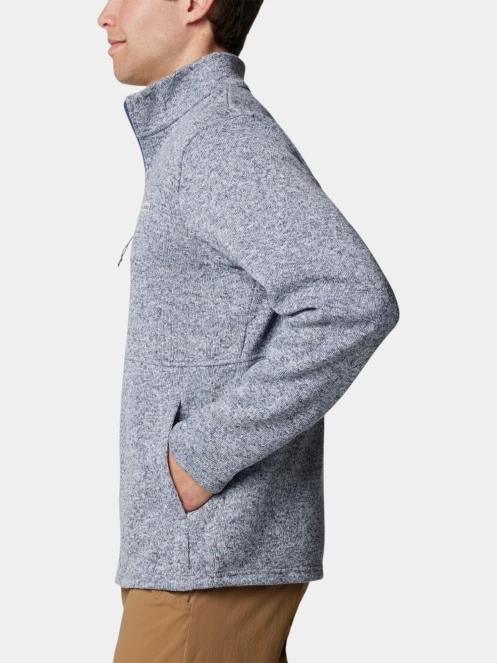 pulover polar pt. barbati Columbia Alto Pass Full Zip Fleece albastru deschis 3