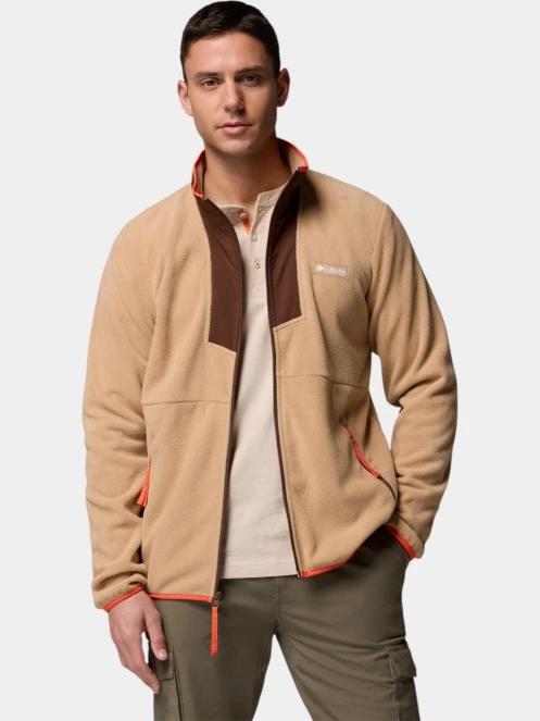pulover polar pt. barbati Columbia Sequoia Grove Full Zip Fleece nisip 5
