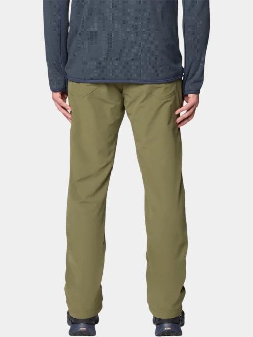 pantaloni de drumetie pt. barbati Mountain Hardwear Yumalino Lined Pant oliv 4