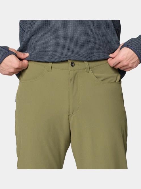 pantaloni de drumetie pt. barbati Mountain Hardwear Yumalino Lined Pant oliv 5