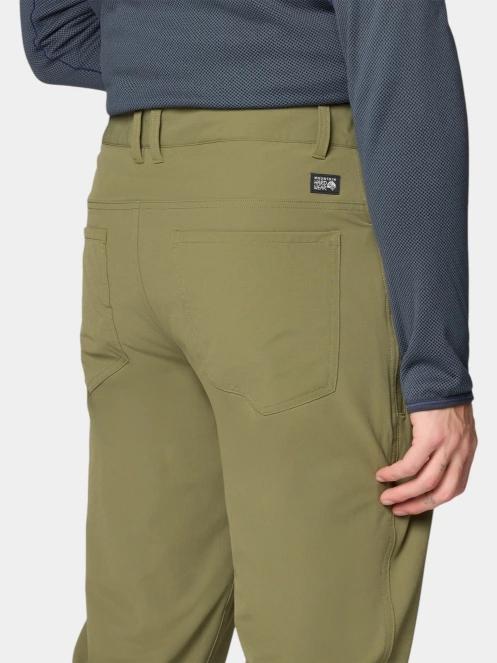 pantaloni de drumetie pt. barbati Mountain Hardwear Yumalino Lined Pant oliv 6