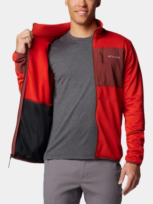 pulover polar pt. barbati Columbia Columbia Hike Full Zip II rosu 6