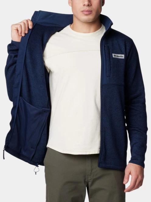 pulover polar pt. barbati Columbia Sweater Weather Full Zip albastru 5