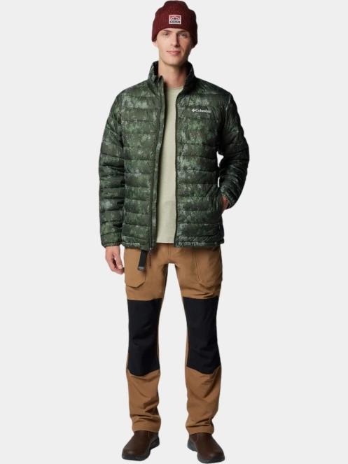 jacheta de primavara pt. barbati Columbia Powder Lite II Printed Jacket verde 5