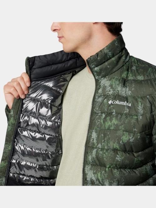 jacheta de primavara pt. barbati Columbia Powder Lite II Printed Jacket verde 8